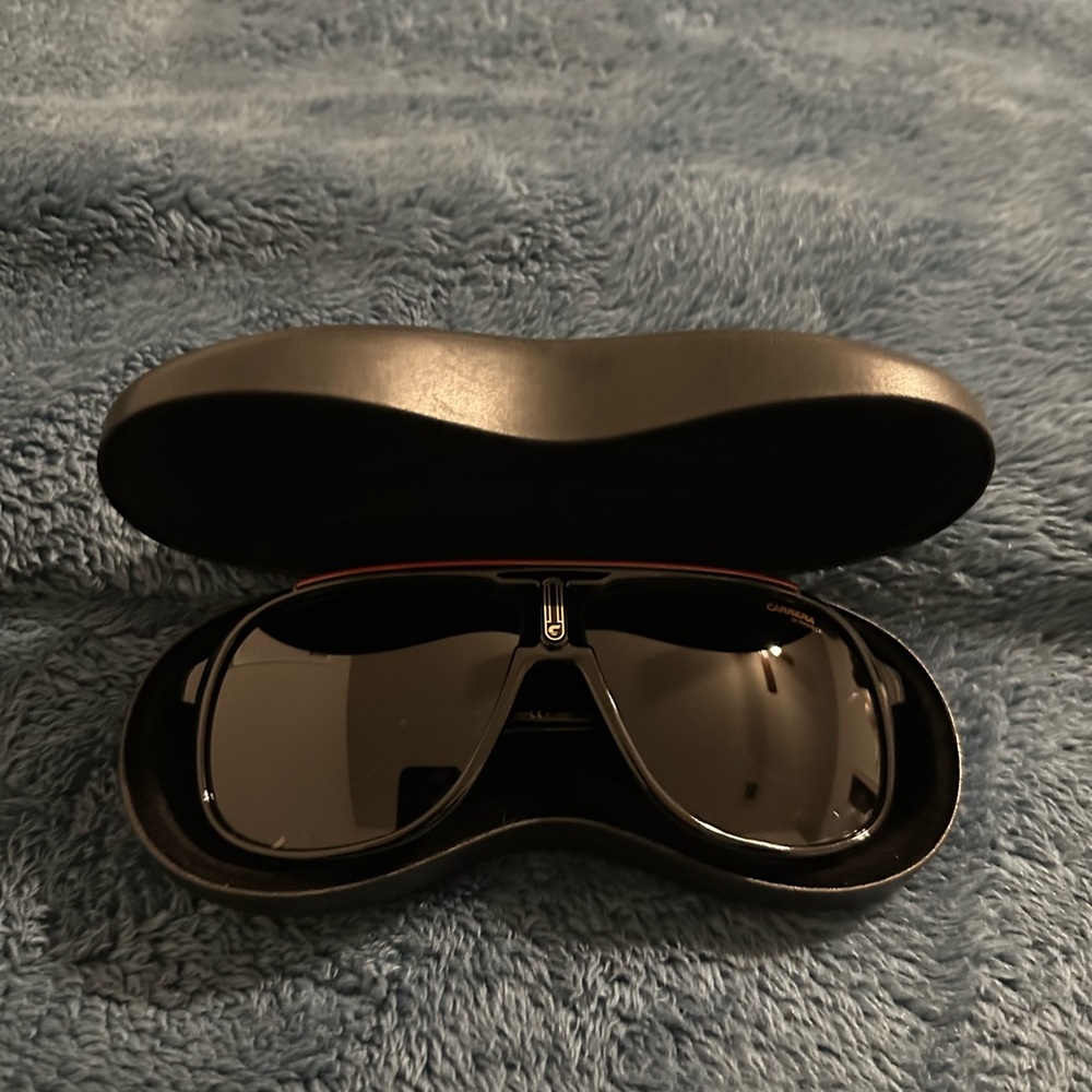 Carrera Black Sunglasses with Case Unisex